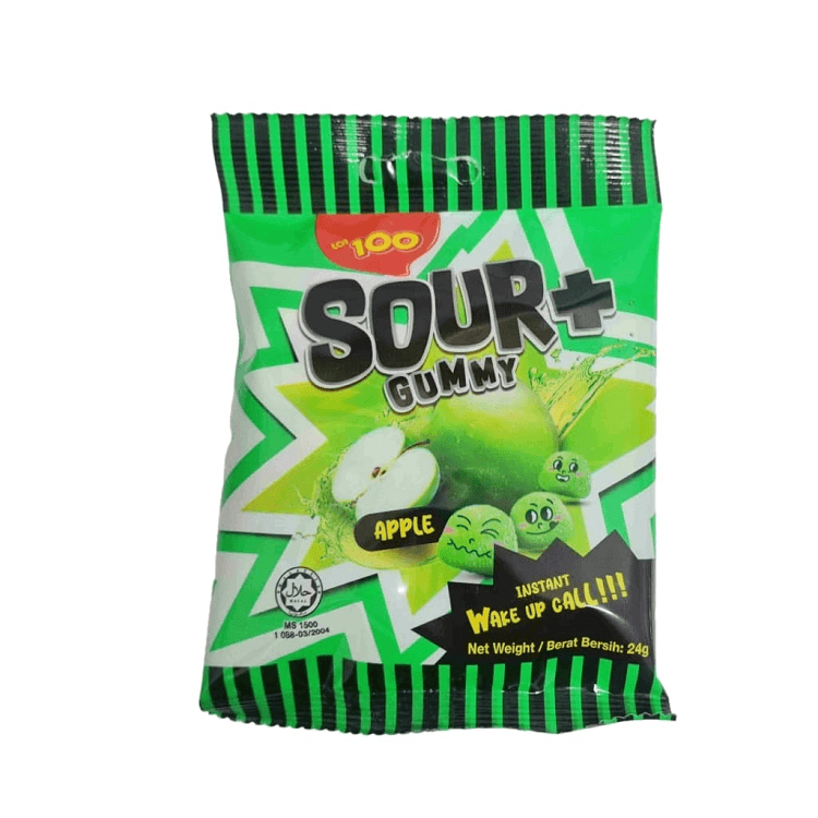 Lot 100 Sour Gummy Apple